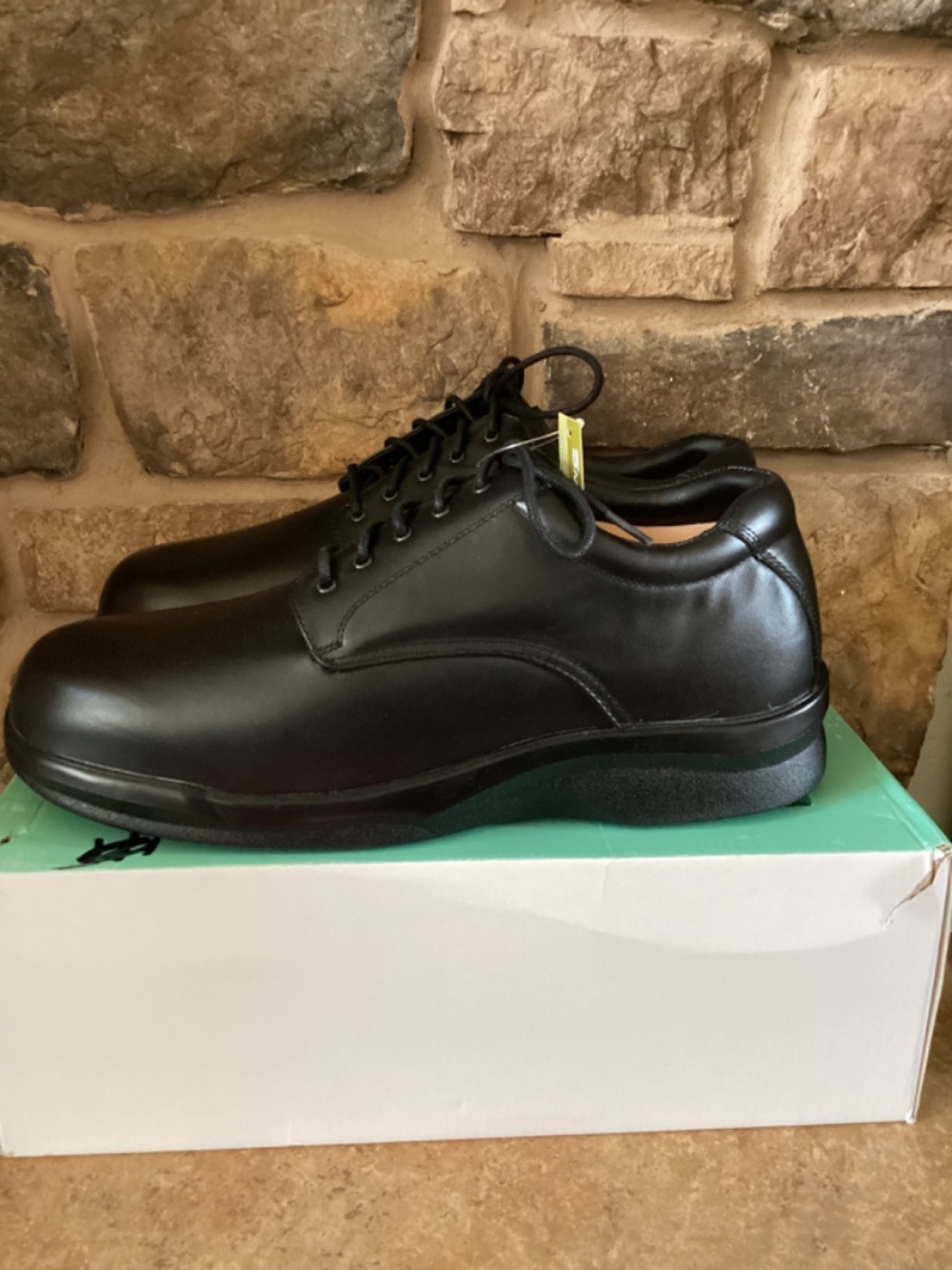 Apex 1270M Mens Size 15 X-Wide Oxford Black Lace New In Box - Picture 10 of 10